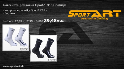 Dar�ekov� pouk�ka - 2 x pono�ky SportART s dopravou