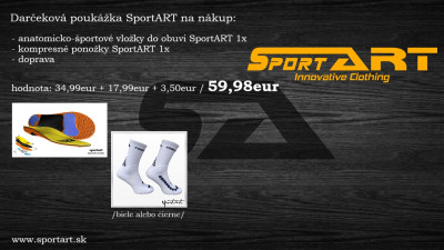 Dar�ekov� pouk�ka - 1x Vlo�ky, 1x Pono�ky SportART s dopravou