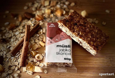 M�sli ty�inky s jablkami a �koricou M�SLI JABLKO - �KORICA 50g - 2ks